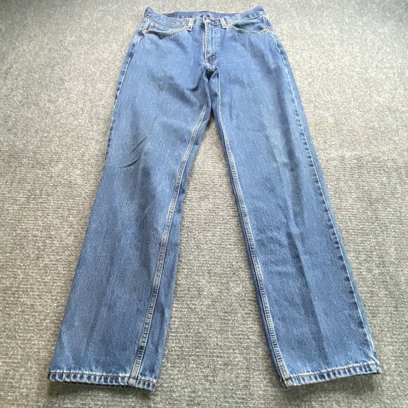 Levis 550 Jeans Mens 34x34 Blue Relax Fit Straight Workwear Demin Causal - Picture 1 of 15